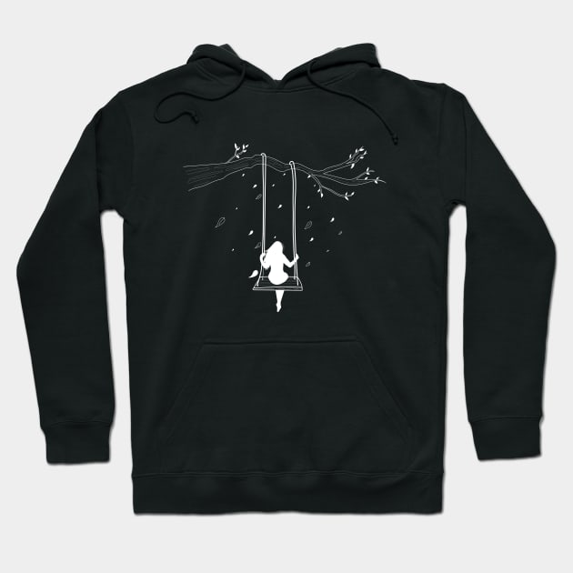 Girl on a swing Hoodie by Emotions Capsule